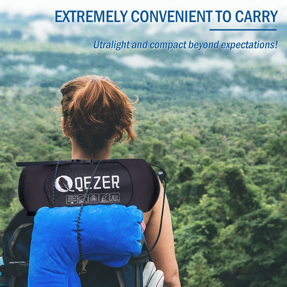 QEZER 0 degree winter camping scene shows four-season versatility