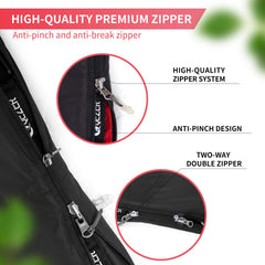 QEZER Down Sleeping Bag Foot Zip Vent provides adjustable ventilation.