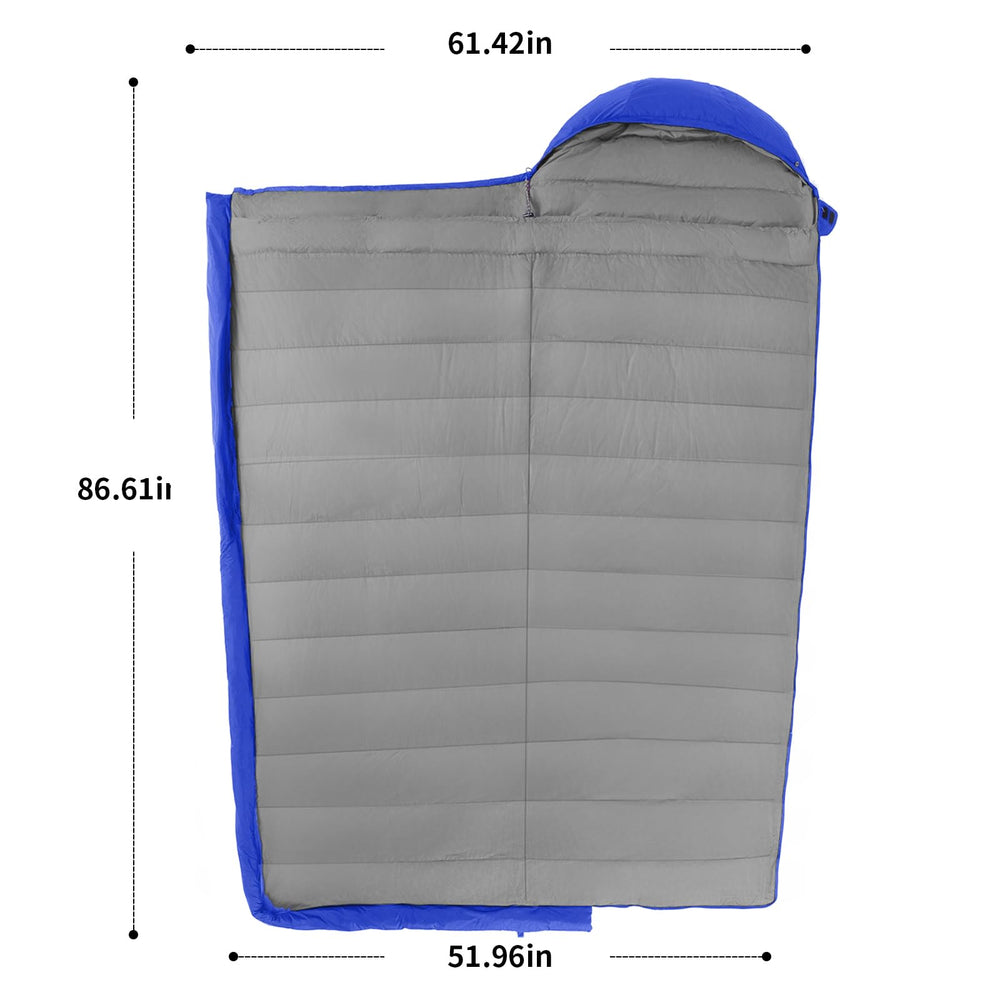 QEZER 20D nylon shell provides moisture-resistance and durability.