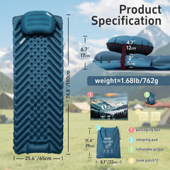 QEZER pedal inflation design demonstrates quick, pump-free setup for on-trail convenience.