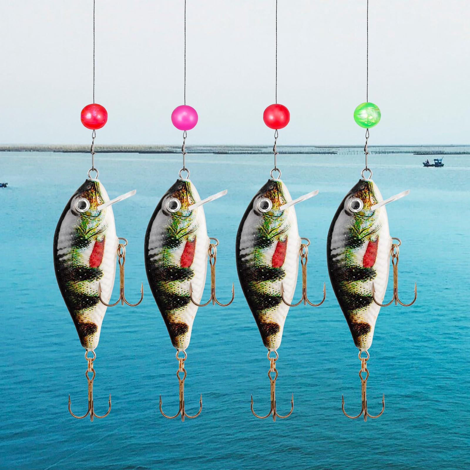Beads used for rig making: compatible with hooks and lures