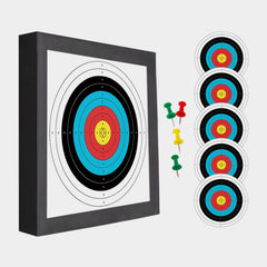 QI HUO JU foam archery target front view for backyard practice benefits from durable EVA foam.