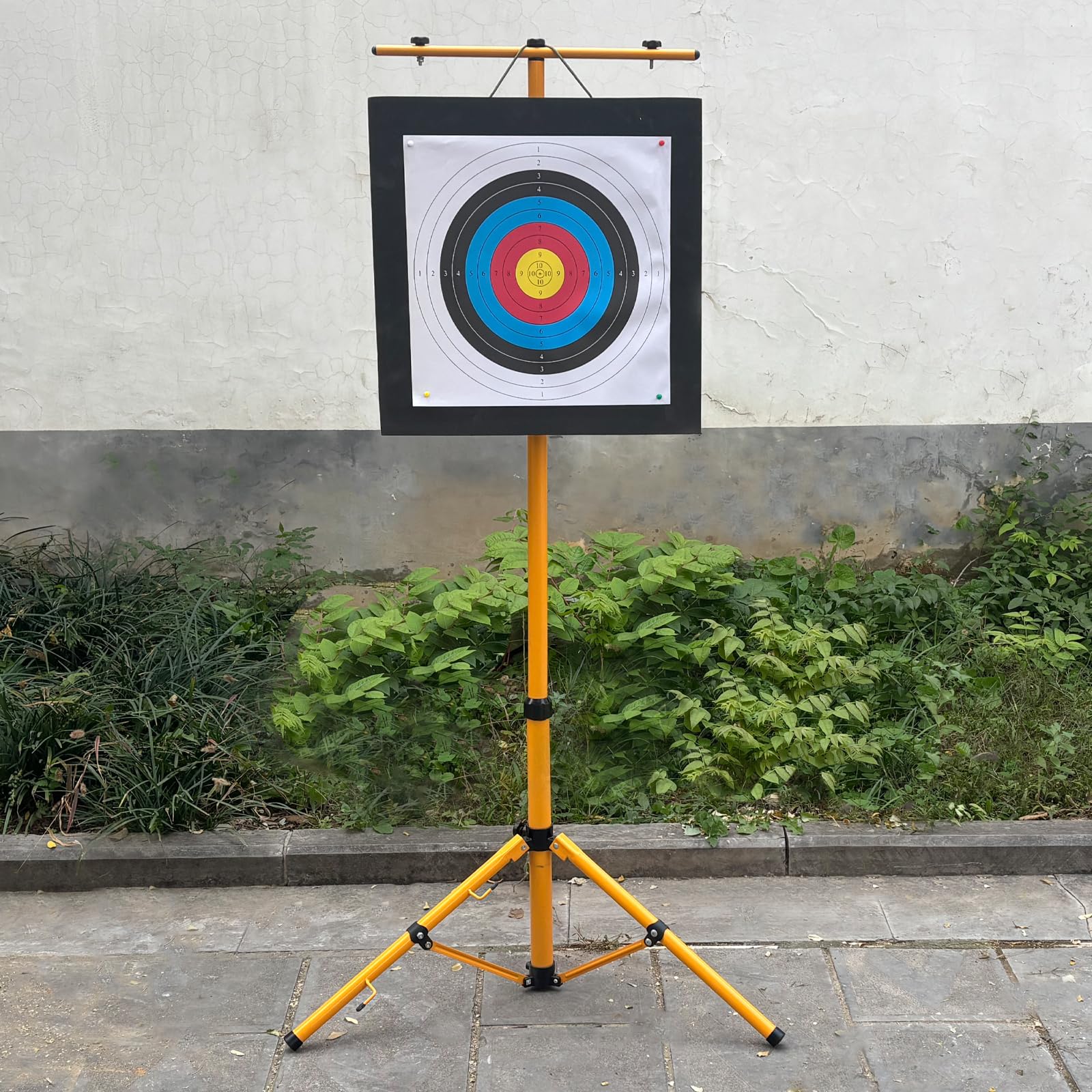 QI HUO JU Foam Archery Target retractable stand for portable setup.
