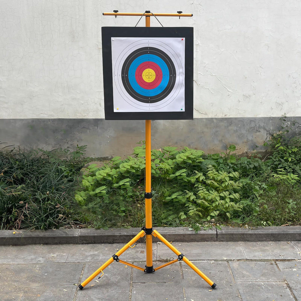 QI HUO JU Foam Archery Target retractable stand for portable setup.