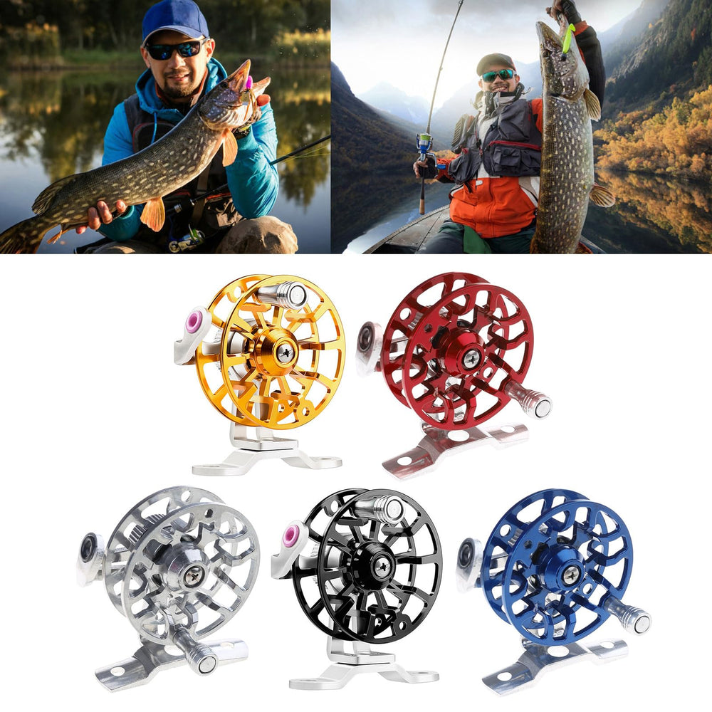 QIEIEI Fly Reel aluminum alloy body offers strong, lightweight performance for freshwater use