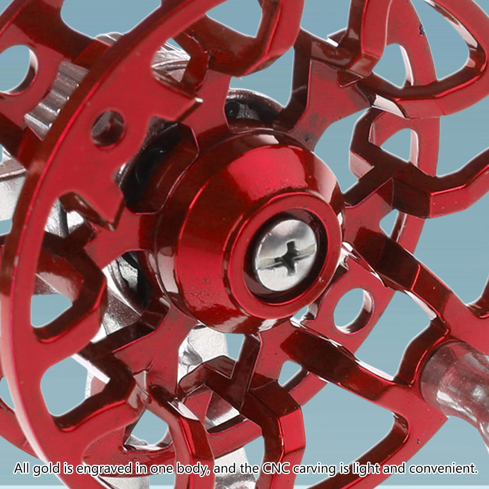 QIEIEI Fly Reel compact design fits comfortably in the palm