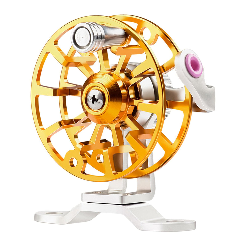 QIEIEI Fly Reel in silver color complements freshwater gear