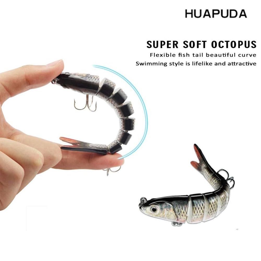 QIFEI slow-sinking articulated swimbait creating natural swimming action