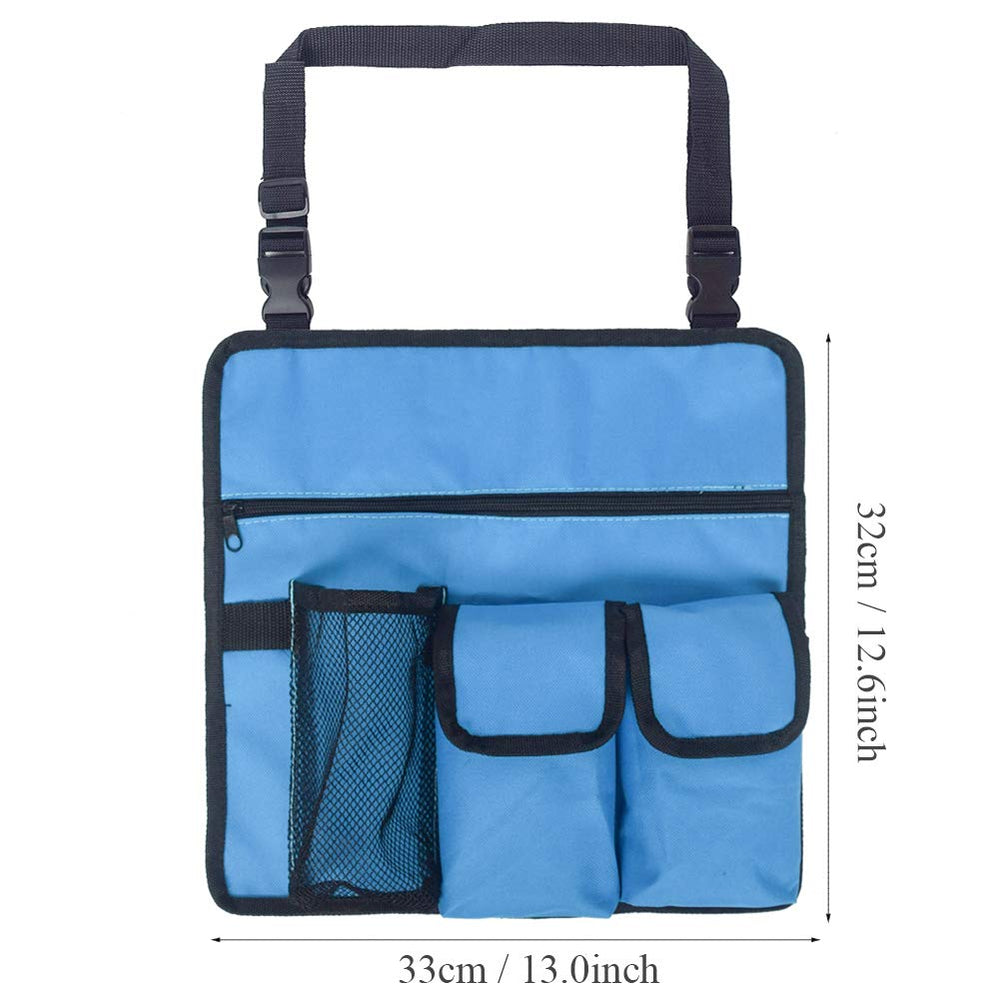 Qiilu blue shoulder strap enables comfortable mobility outdoors.