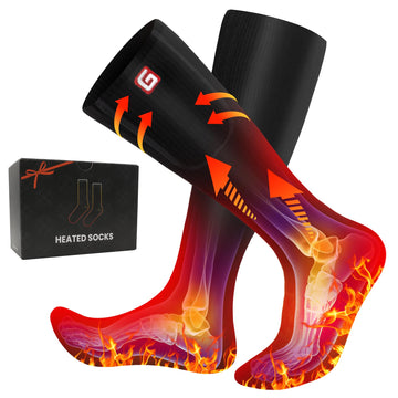 QILOVE heated socks packaging showcases portable warmth for outdoor gifting