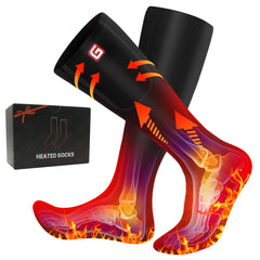 QILOVE heated socks packaging showcases portable warmth for outdoor gifting