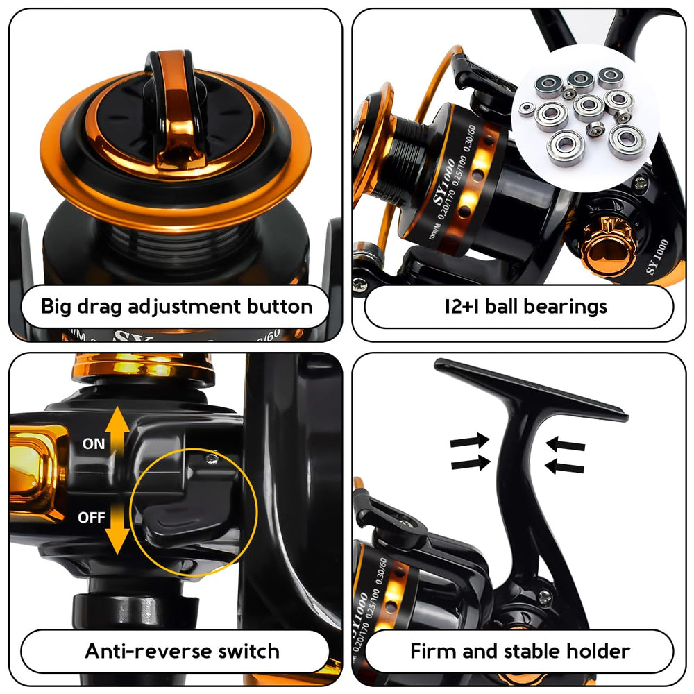 Lightweight 5 oz reel frame for ultralight ice fishing