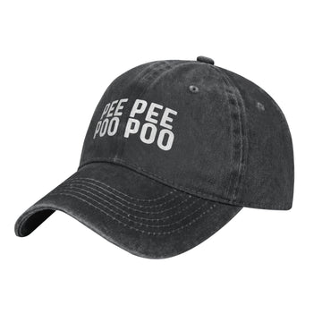 Qioesotry Make Pee Pee Poo Poo Again hat front graphic for casual daily wear.