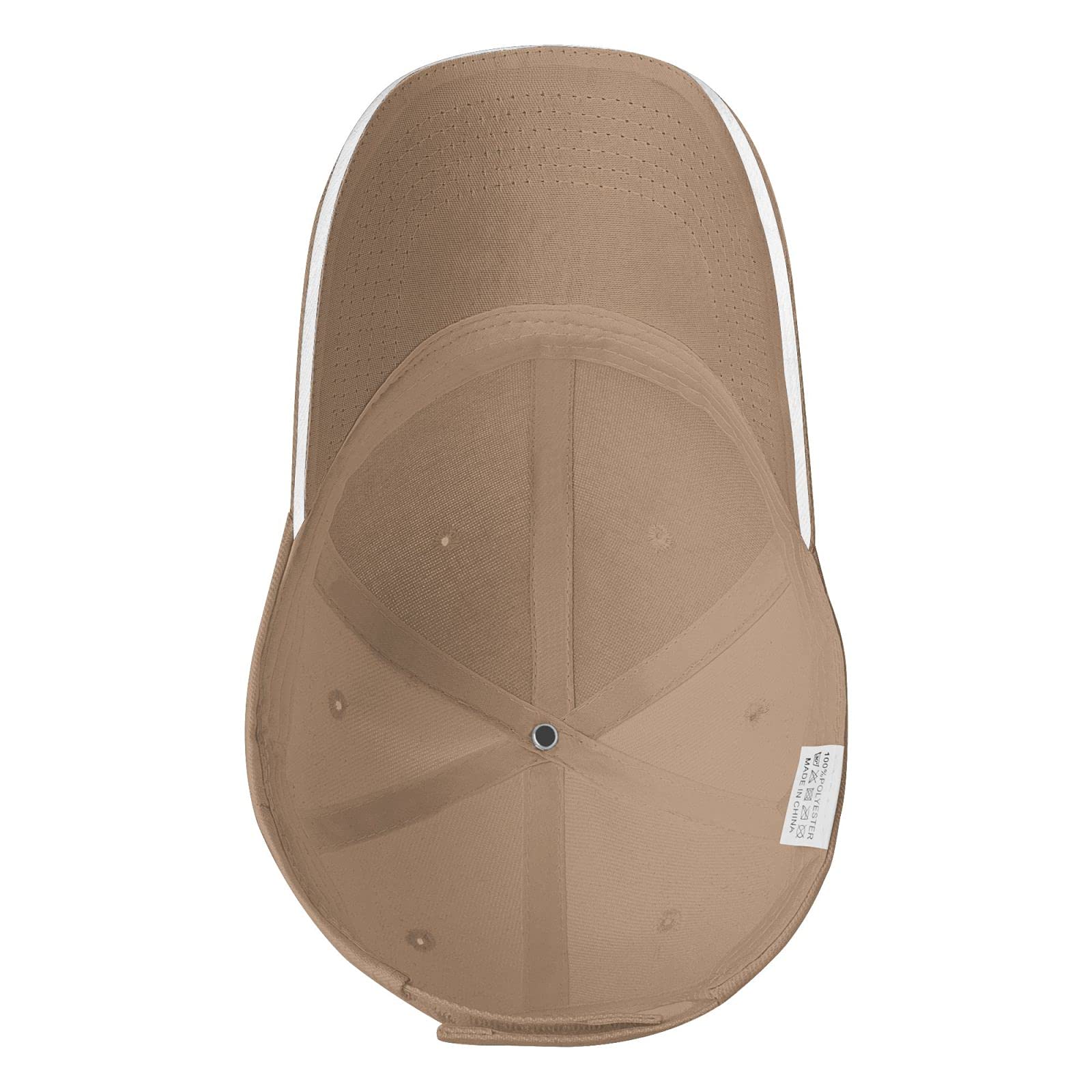 Qioesotry Run The Damn Balls hat natural color fabric for easy pairing