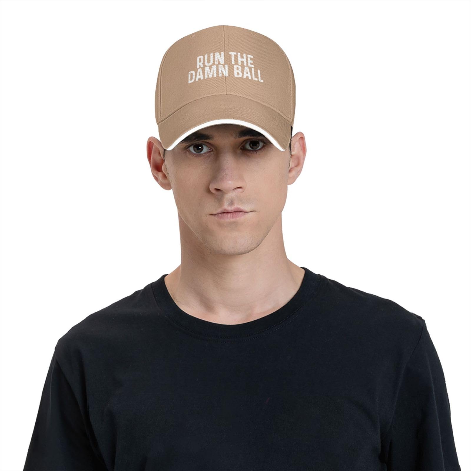 Qioesotry Run The Damn Balls hat packable for travel