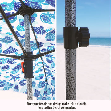 Qipi Beach Cabana compact 6x6 footprint fits crowded beaches and picnics