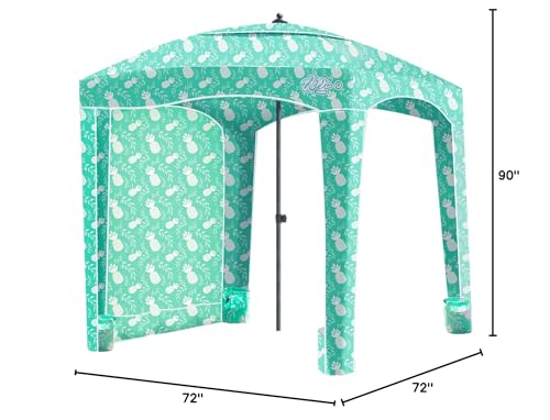 Qipi Beach Cabana pineapple jungle theme suits family beach picnics