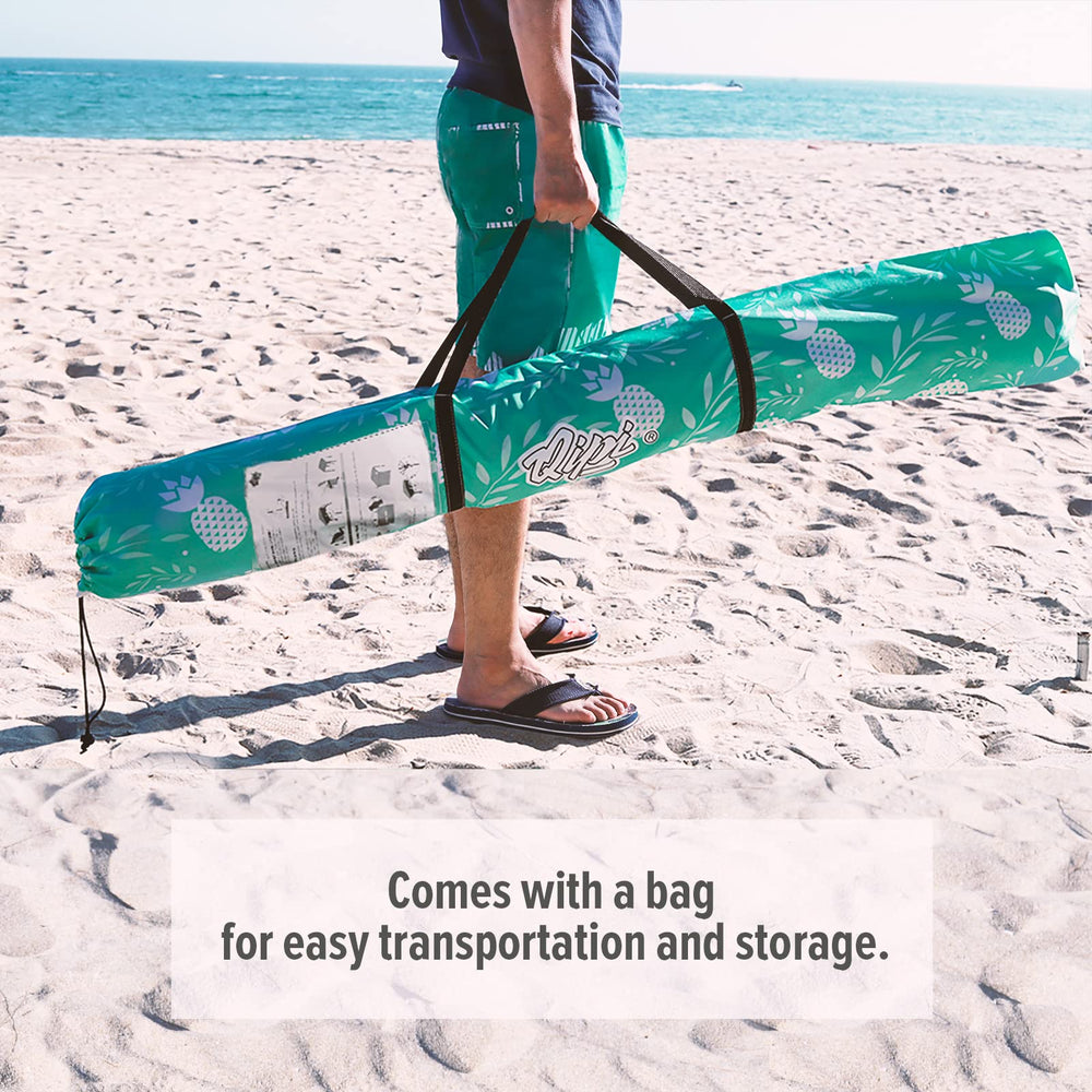 Qipi Beach Cabana waterproof fabric stays dry in light rain or mist