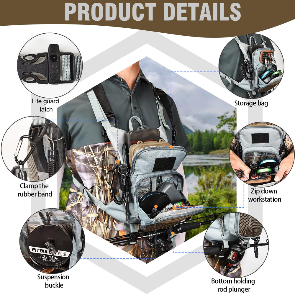 Qiullen chest pack hard-bottom workstation emphasizes stability for tool-accessible sessions