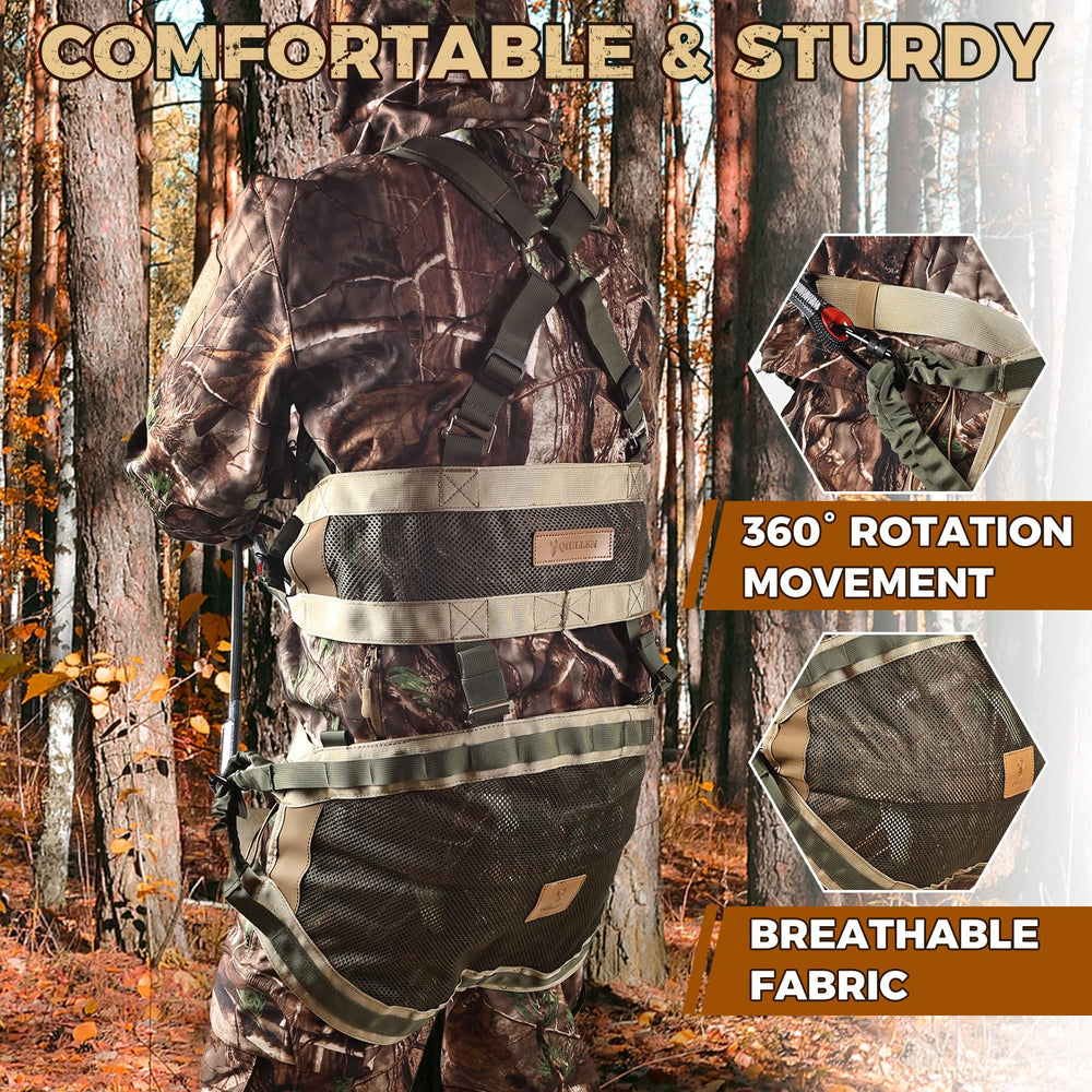 Qiullen tree saddle detachable assembly enables versatile field setups.