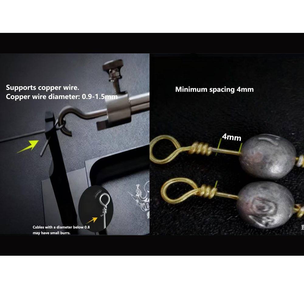 QiuLovesYT fly tying station with high-precision clamp for secure assembly.