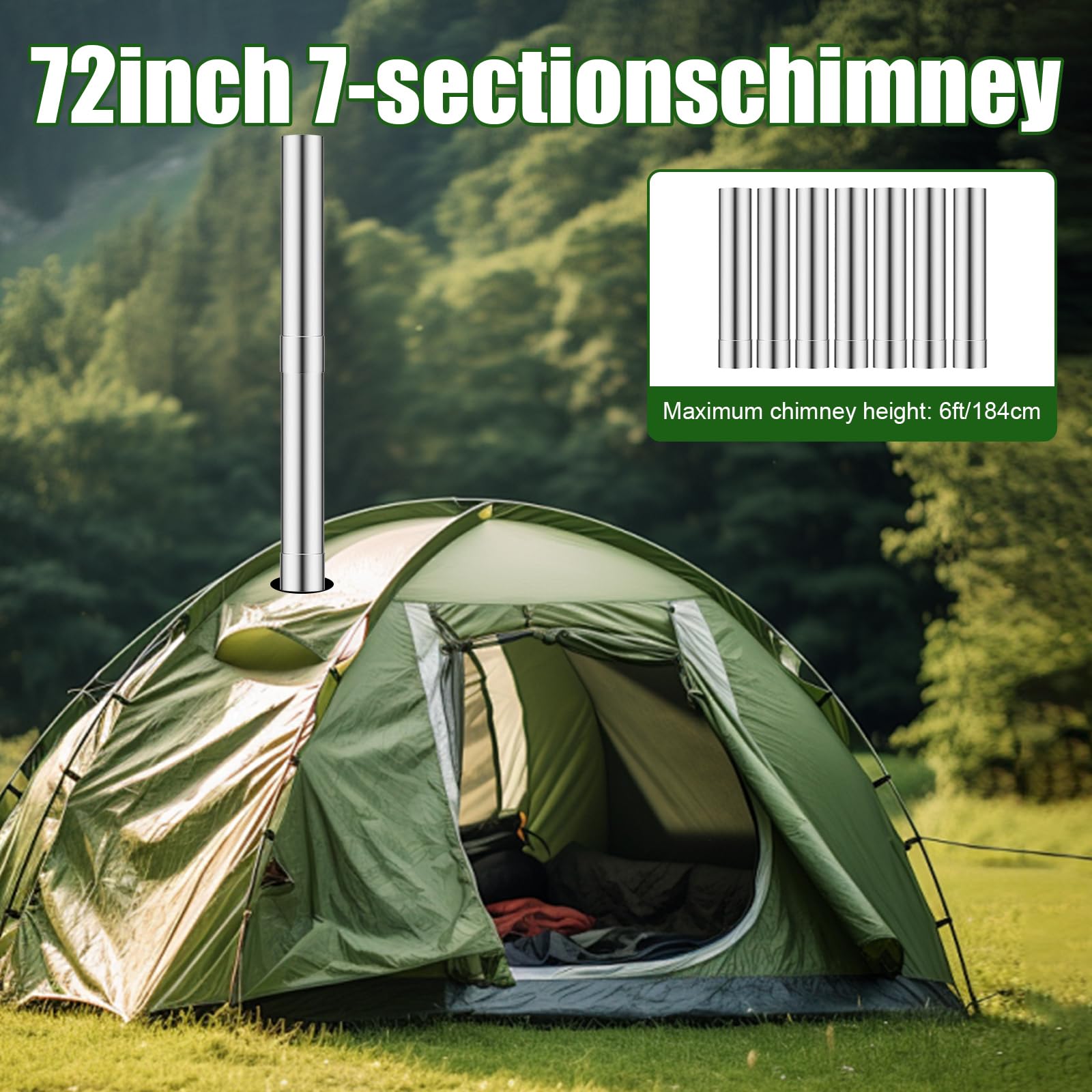 Qivine compact design fits tents and backpacks for travel