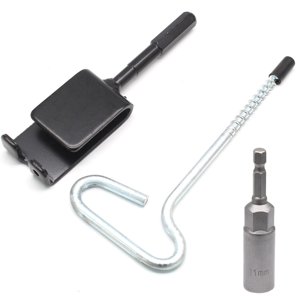 Qjaiune universal ice anchor drill adapter kit with 11mm compatibility