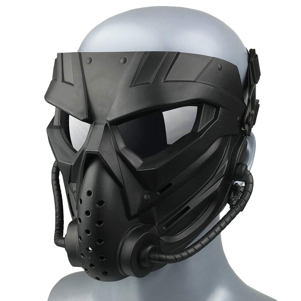 QJYZHAN airsoft mask adjustable fit with straps and quick release