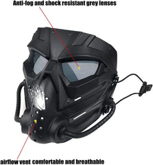 QJYZHAN airsoft mask mesh cheeks enable better airflow and cooling