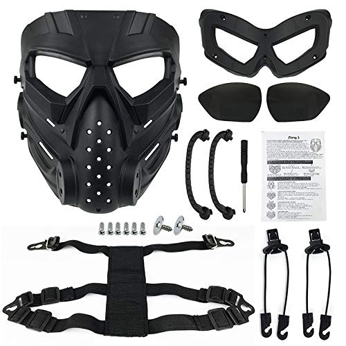 QJYZHAN airsoft mask thick padding for comfort during long sessions