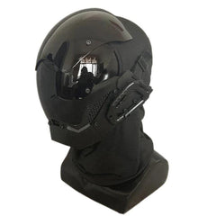 QJYZHAN Cyberpunk Mask curved 2PC lenses reduce lens stress from impacts.