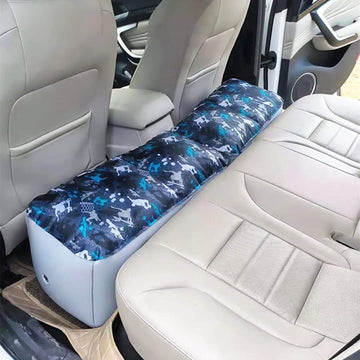 QLZDGH blue car air bed cushion for backseat comfort during road trips