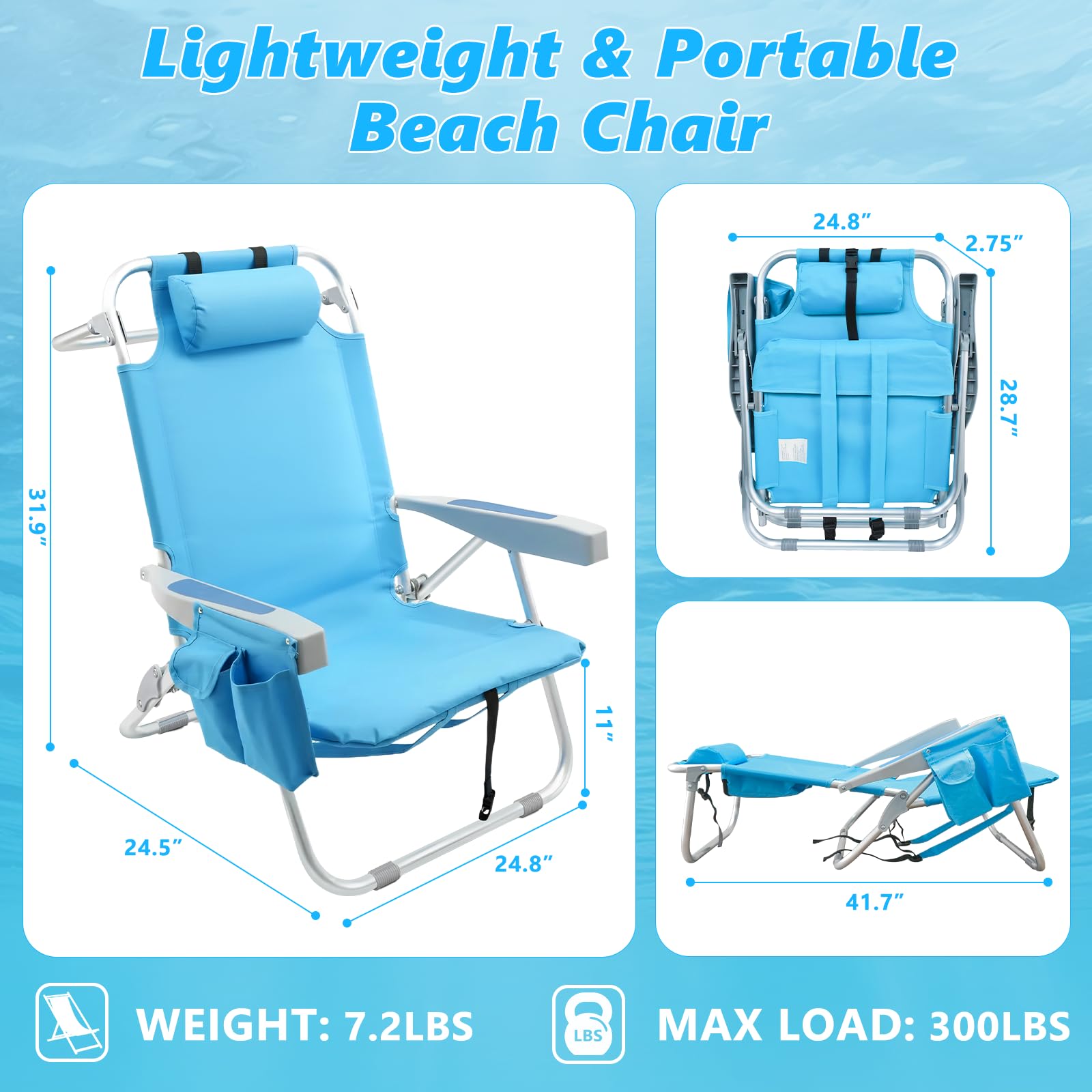 Qodia aluminum frame with 600D fabric provides durable outdoor seating.