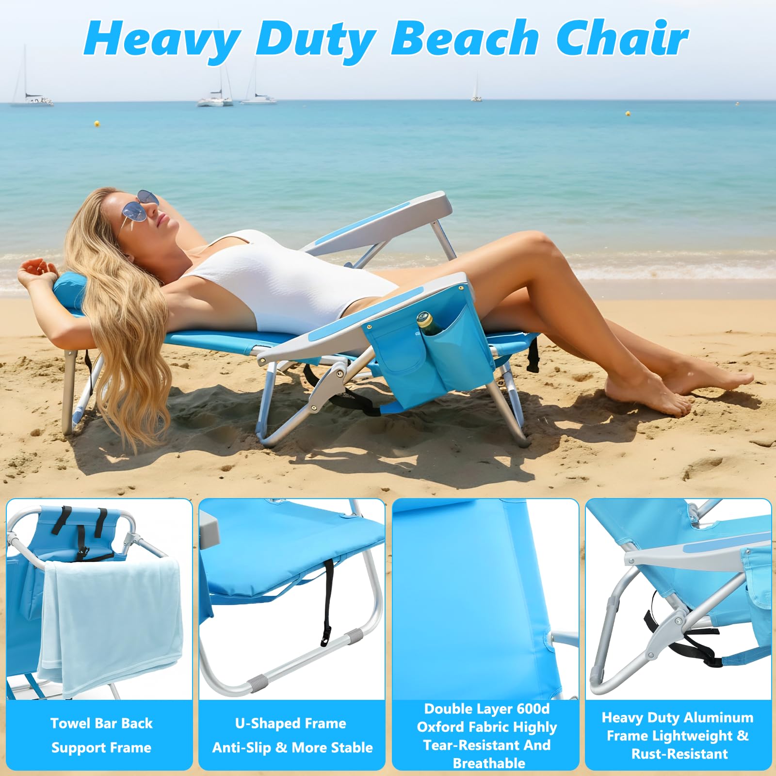 Qodia chair with side cup holder and pocket keeps essentials close.