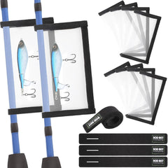 Qonutoci 10-pack clear PVC lure wraps