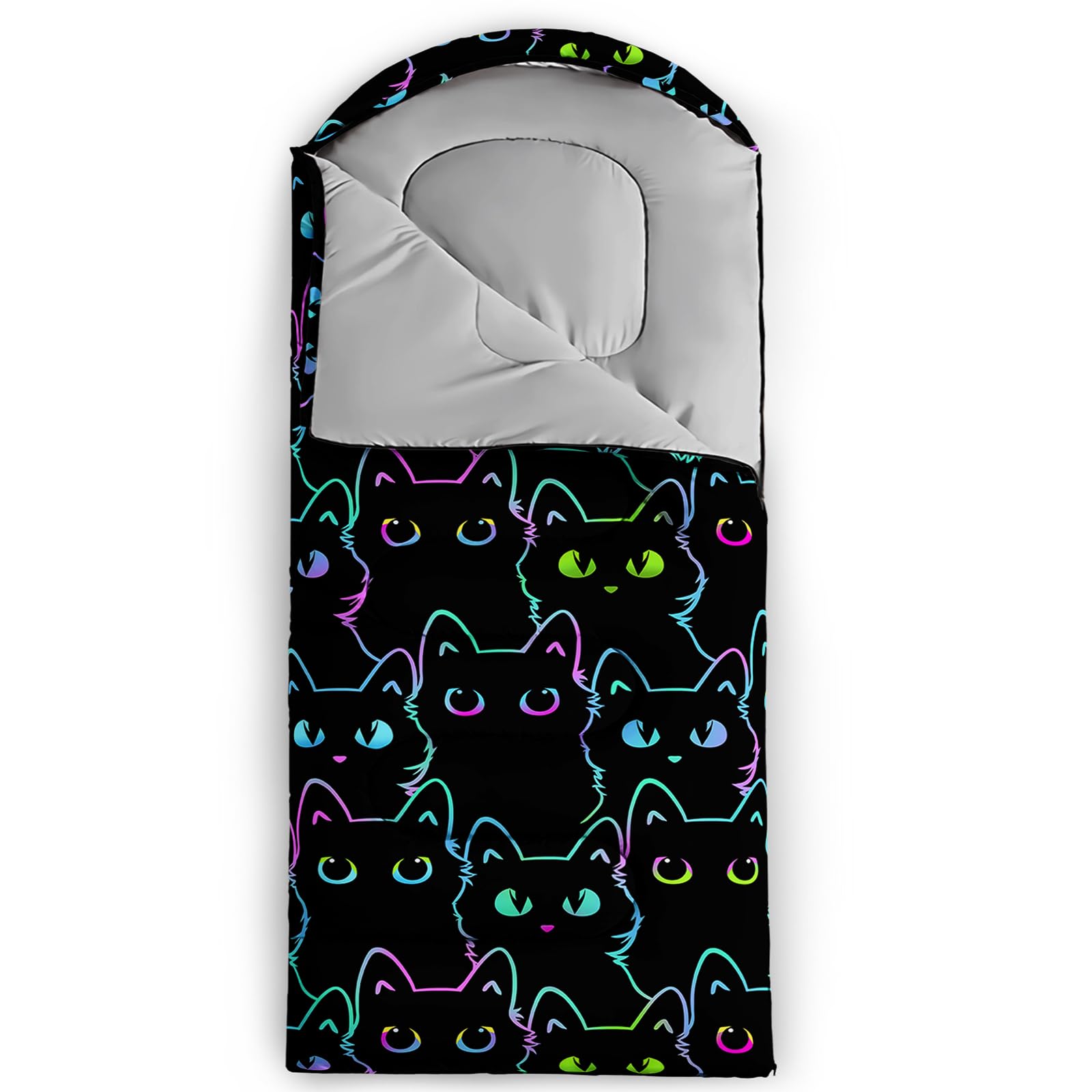QOOMO 190t pongee lining interior offers comfortable sleep surface.