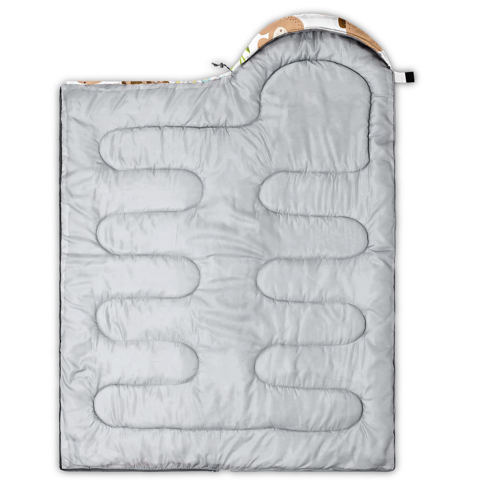 QOOMO 210T polyester outer layer is waterproof and breathable.