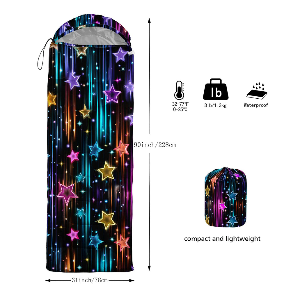 QOOMO Color Star 31x90 inch size fits adults and kids comfortably.