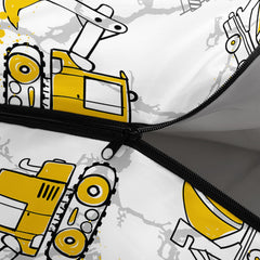 QOOMO lightweight 3 lb sleeping bag shown packed for travel