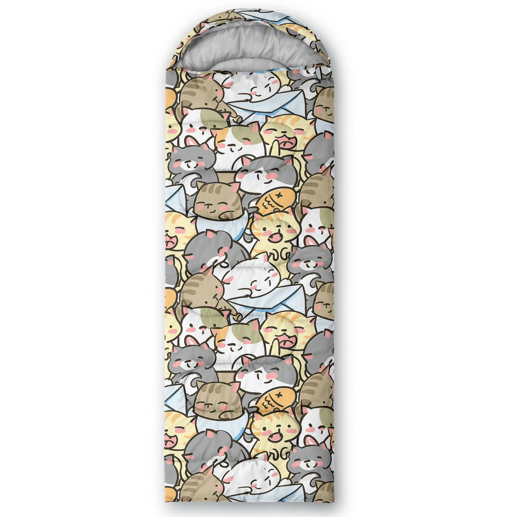 QOOMO sleeping bag hood with drawstring shows warmth retention