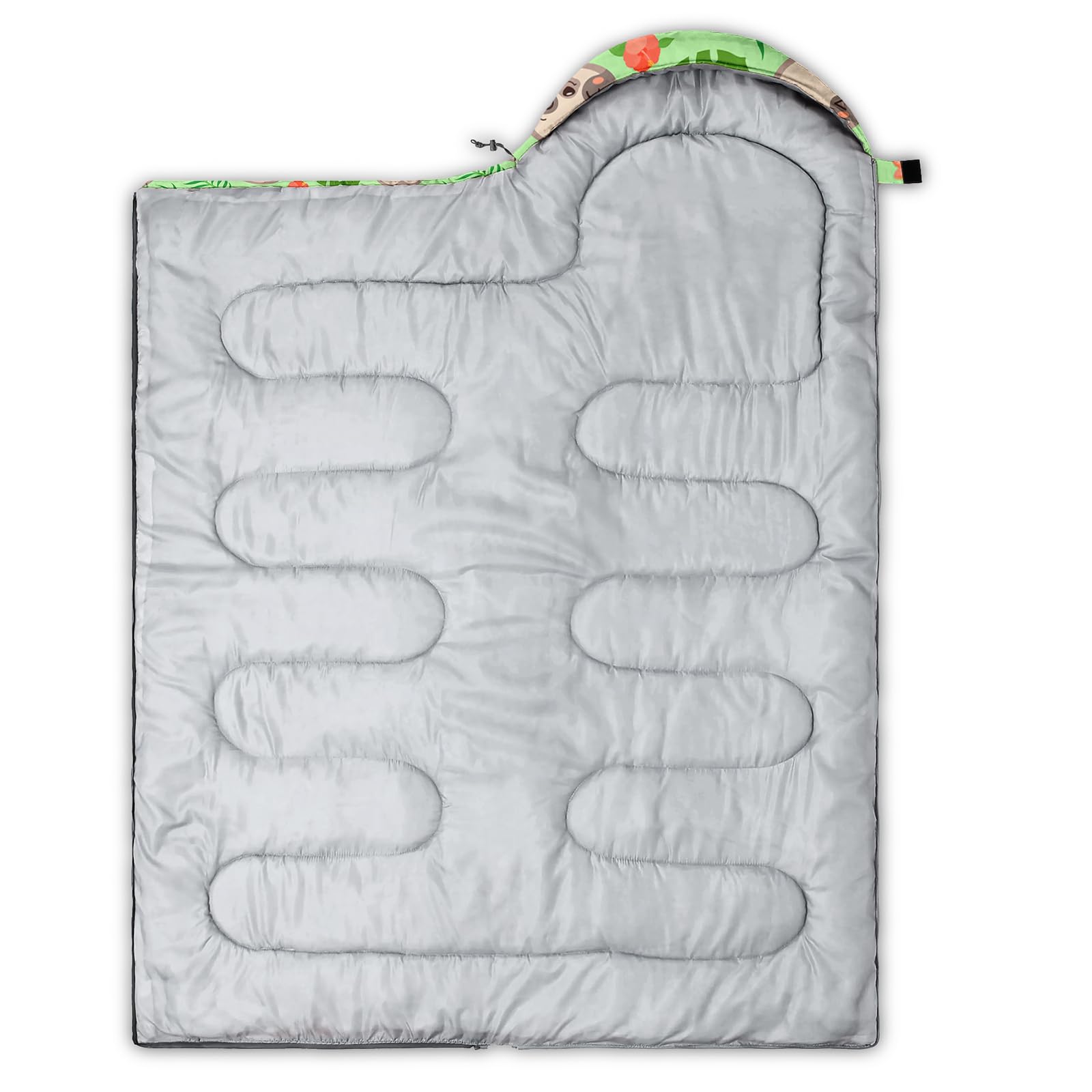 QOOMO sleeping bag measures 31 by 90 inches for versatile sizing.