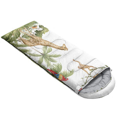 QOOMO lightweight 3-lb sleeping bag is easy to carry on hikes.