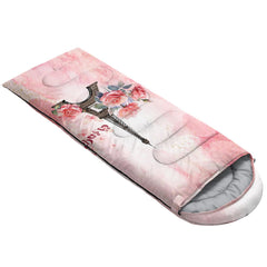 QOOMO Paris Eiffel Tower sleeping bag waterproof outer material keeps you dry