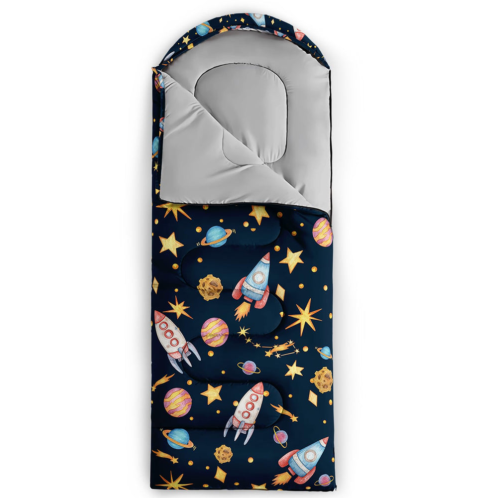 QOOMO Planet sleeping bag lining (190T pongee) offers soft, comfortable skin contact