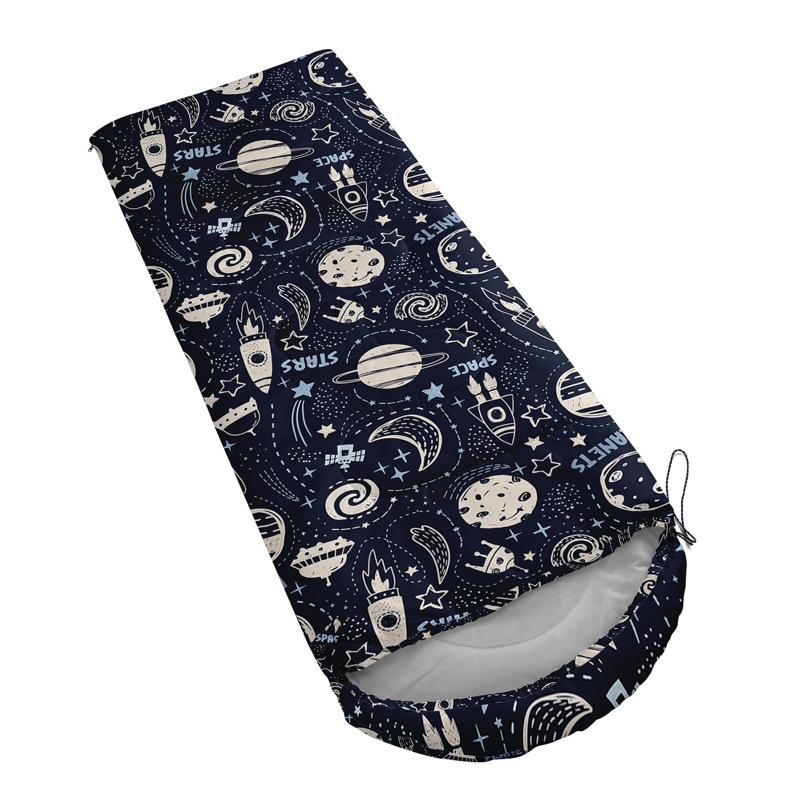 QOOMO Rocket Planet sleeping bag versatile usage for camping and road trips