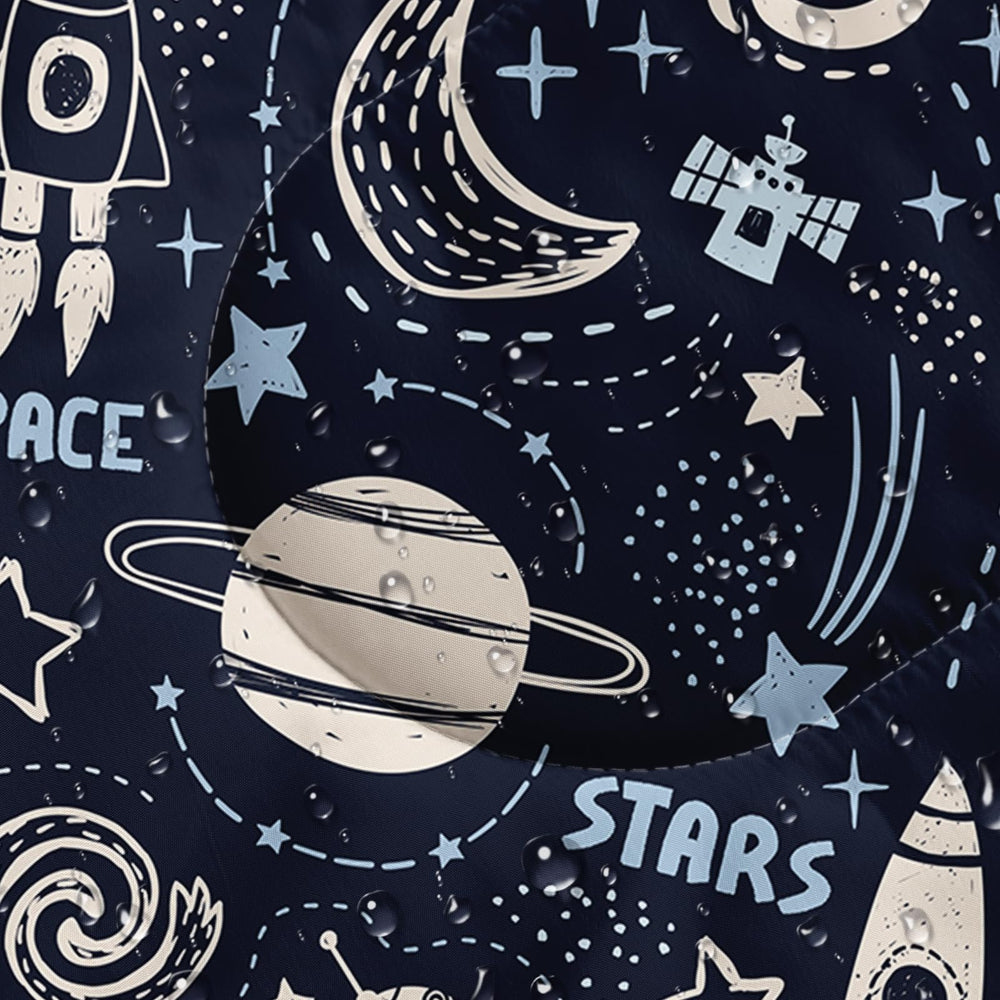 QOOMO Rocket Planet sleeping bag waterproof outer shell resisting moisture