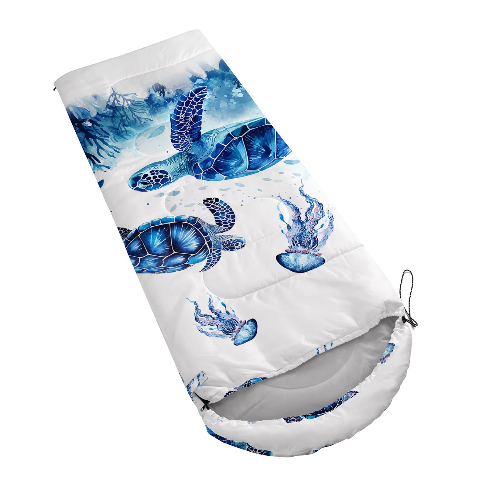 QOOMO Turtles sleeping bag camping use demonstrates versatile outdoor nights