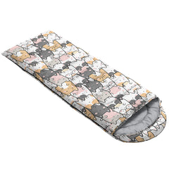 QOOMO Waterproof outdoor sleeping bag material resists dampness.