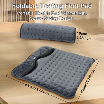 Qoosea foot warmer controls-360 demonstrating six temperature options for personalized warmth