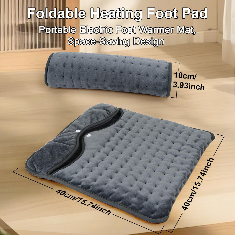 Qoosea foot warmer controls-360 demonstrating six temperature options for personalized warmth